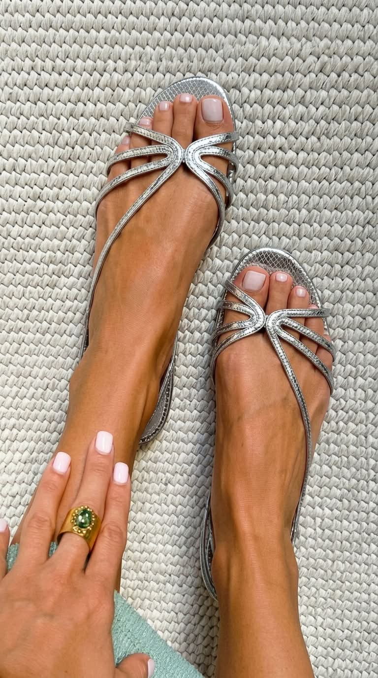 Serafina | Sandalias Doradas Esencia Estival