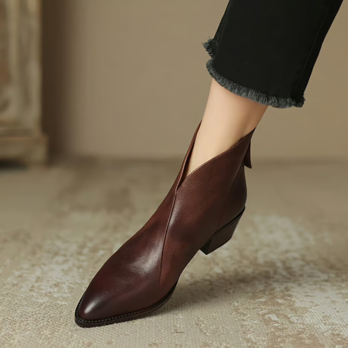 Camille | Botines de Tacón Bajo