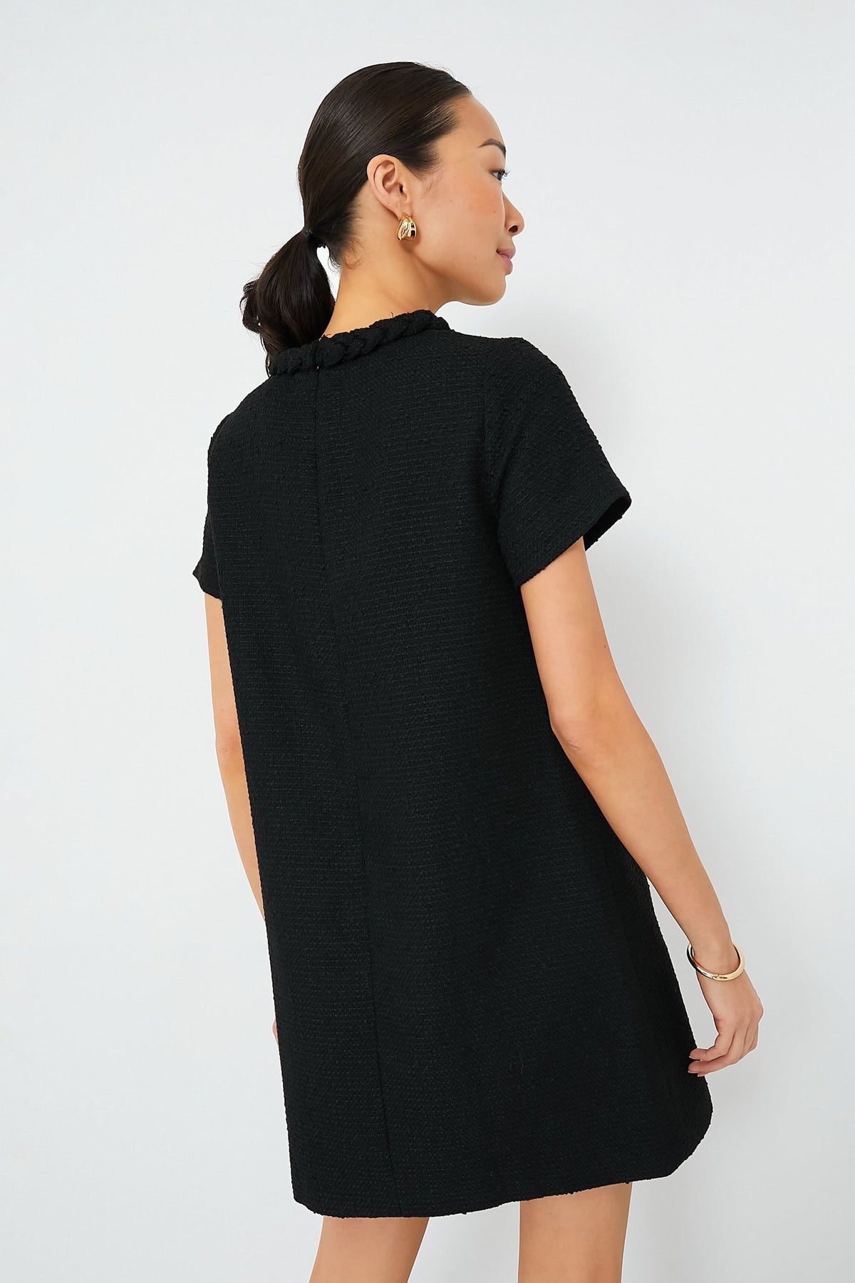 Camila | Vestido Tweed Negro