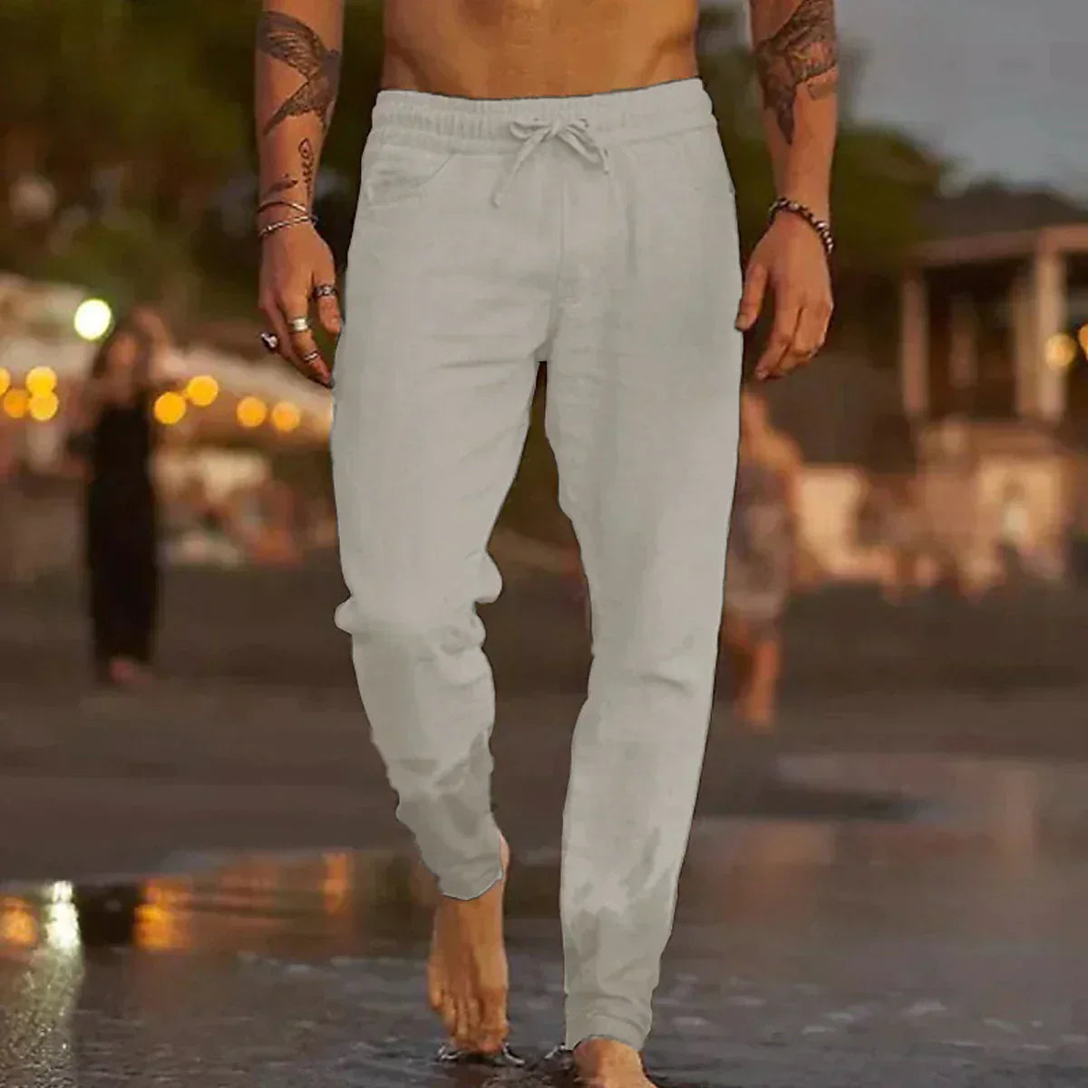 Matteo | Pantalones de Playa en Lino