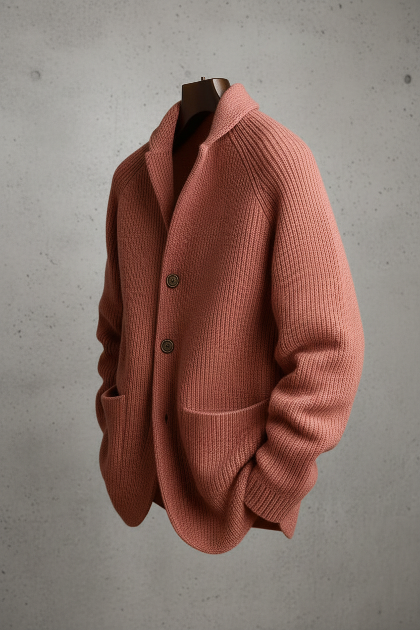 Luca™ | Cárdigan de punto con cuello chal y botones