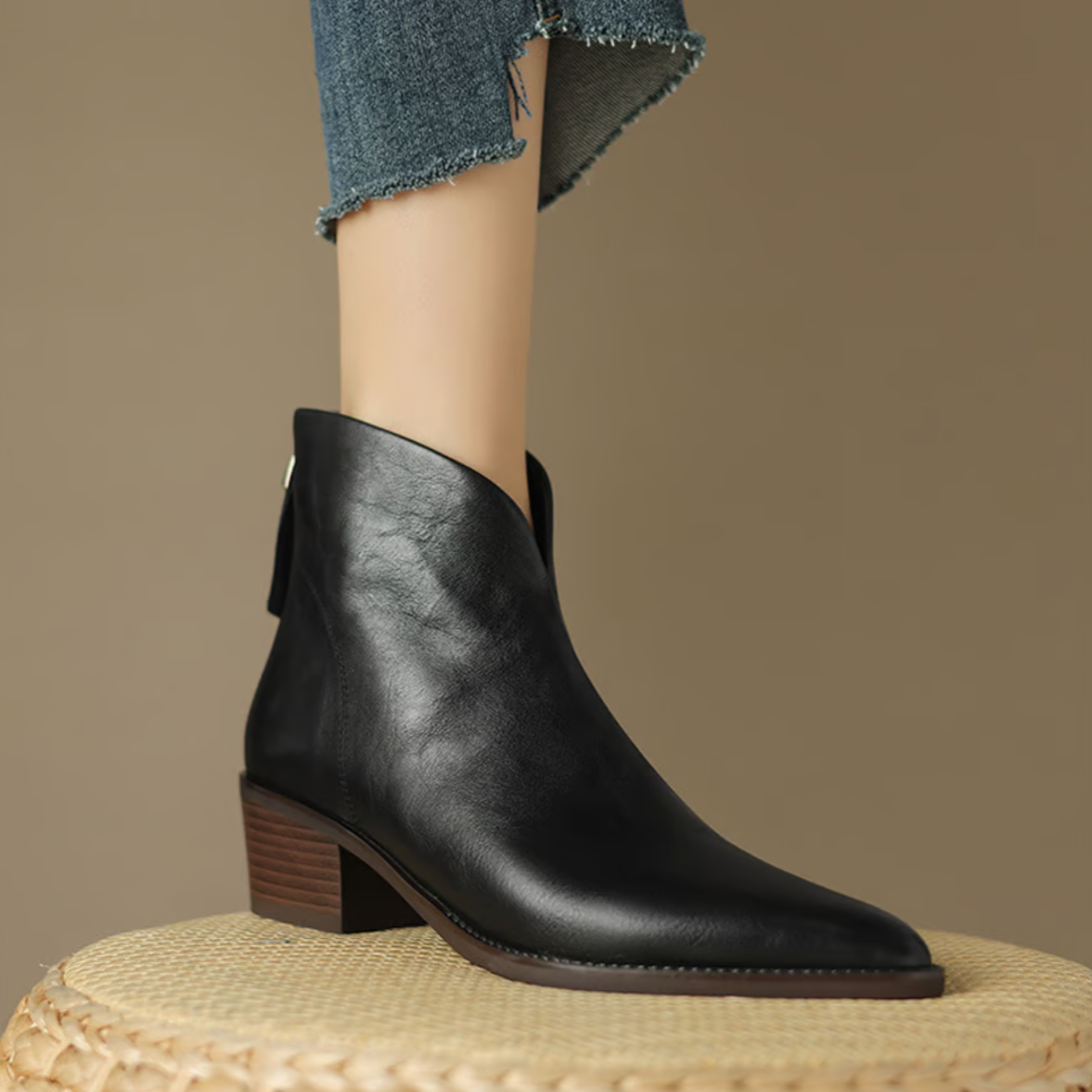 Camille | Botines de Tacón Bajo