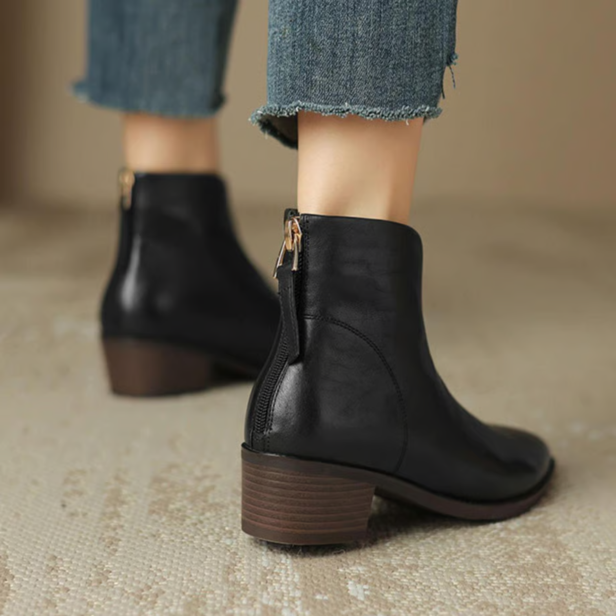 Camille | Botines de Tacón Bajo