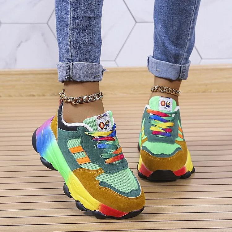 Isolina | Zapatillas Multicolor con Suela Amortiguada