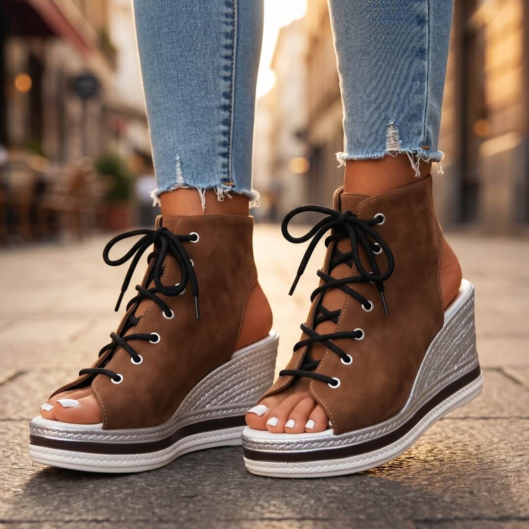 Emanuela | Sandali con zeppa