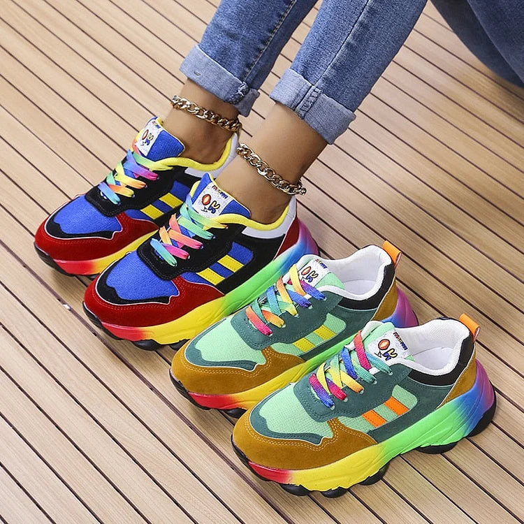 Isolina | Zapatillas Multicolor con Suela Amortiguada