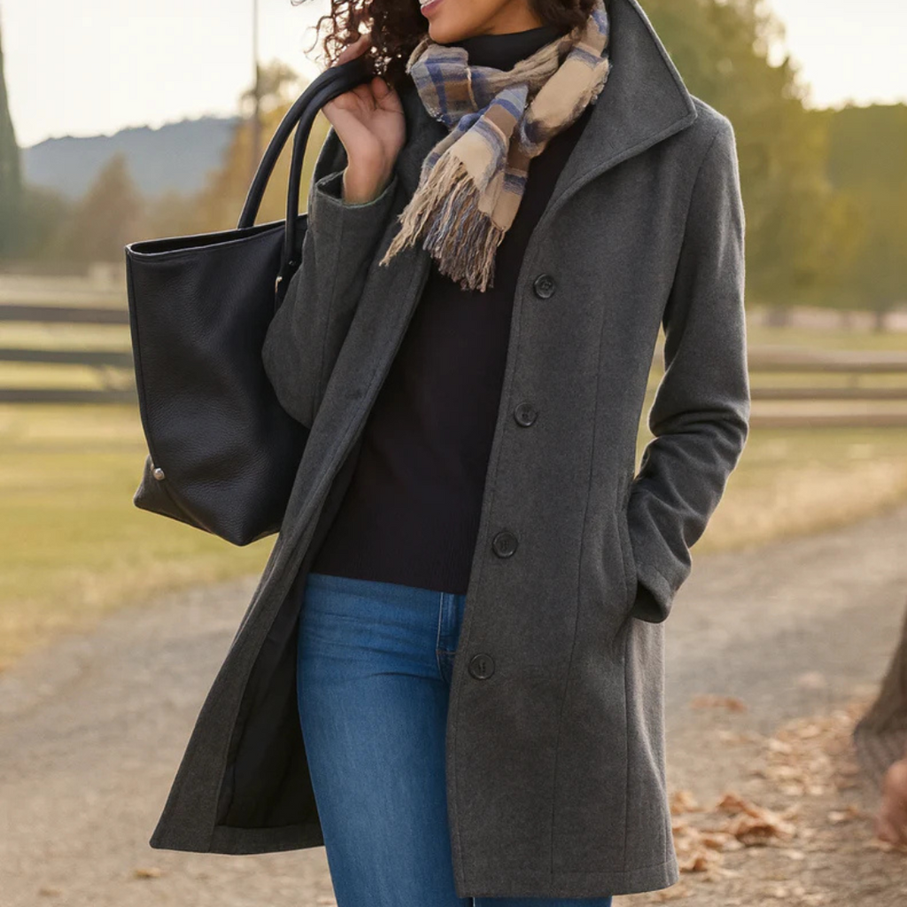 ADRIANA | Elegante Jas met Omarmende Warmte en Tijdloze Stijl