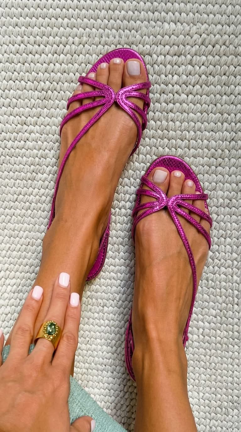 Serafina | Sandalias Doradas Esencia Estival