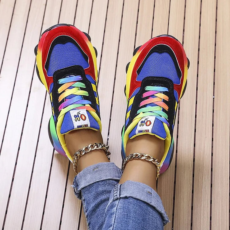 Isolina | Zapatillas Multicolor con Suela Amortiguada