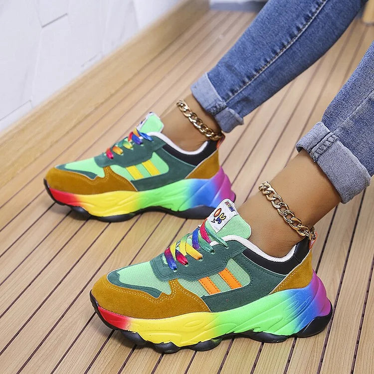 Isolina | Zapatillas Multicolor con Suela Amortiguada