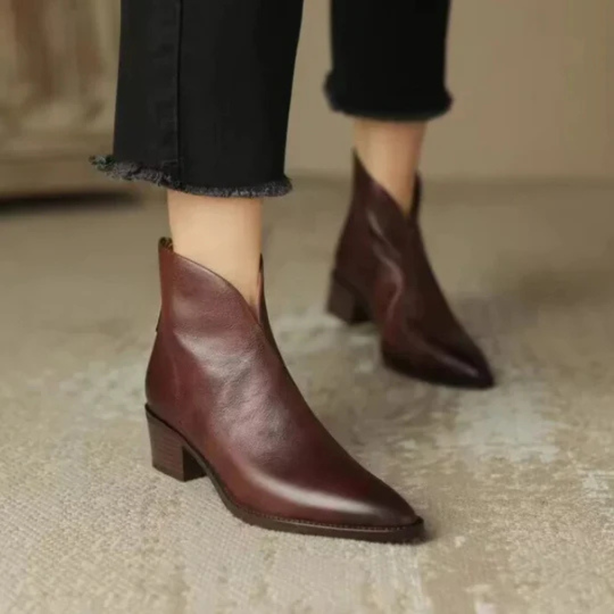 Camille | Botines de Tacón Bajo