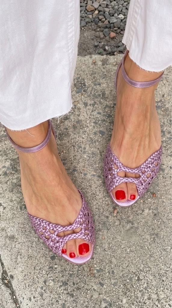 Isadora | Sandalias Tejidas Doradas