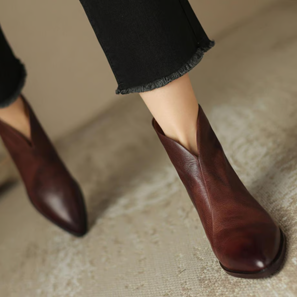 Santino™ | Botines de lujo con tacón bajo