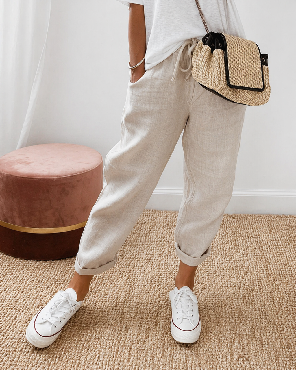 Lina | Pantalones Lino Casual