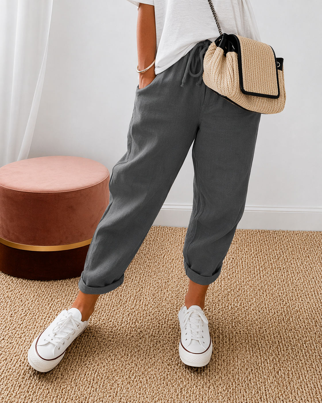 Lina | Pantalones Lino Casual