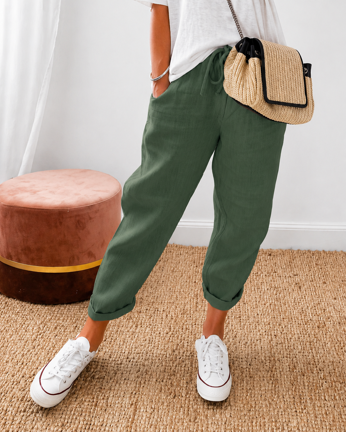 Lina | Pantalones Lino Casual