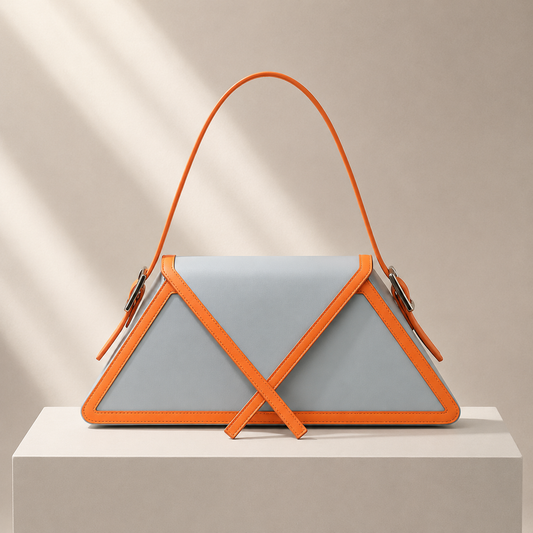 La Geométrica | Bolso Triangular de Piel