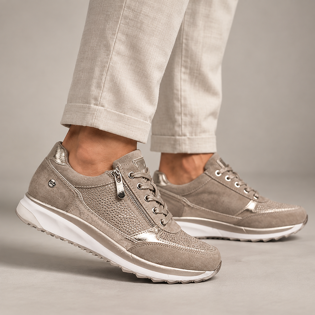 Martina | Zapatillas de Confort con Cremallera
