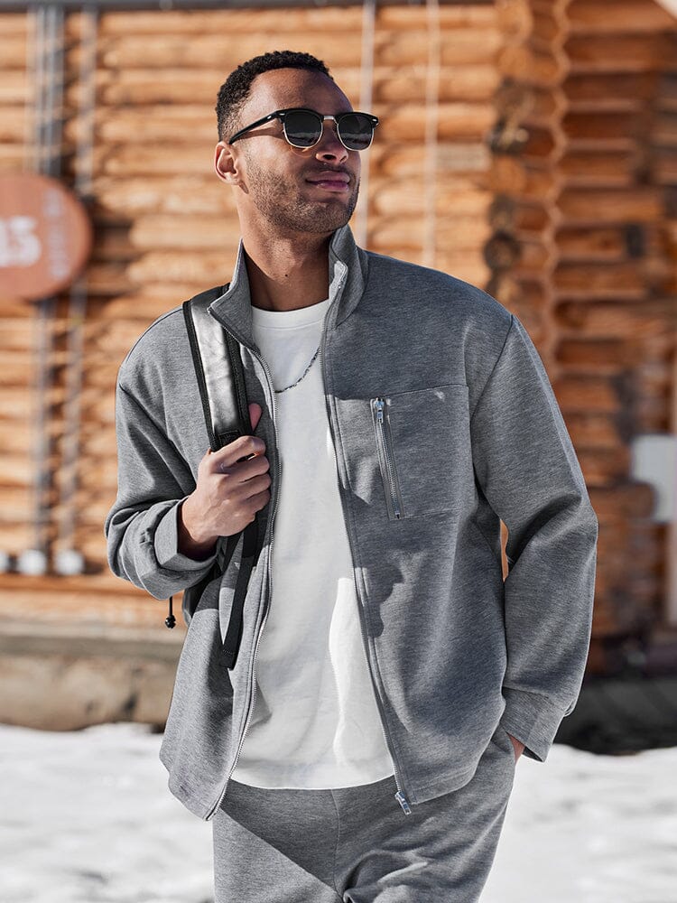 Athleisure Regular Fit Jacket Outfit (Live Only)