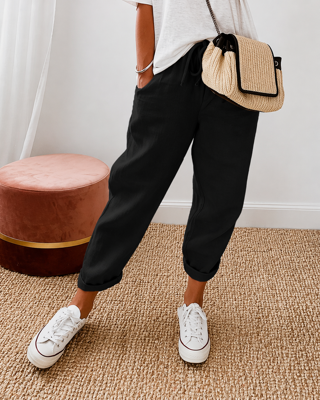 Lina | Pantalones Lino Casual