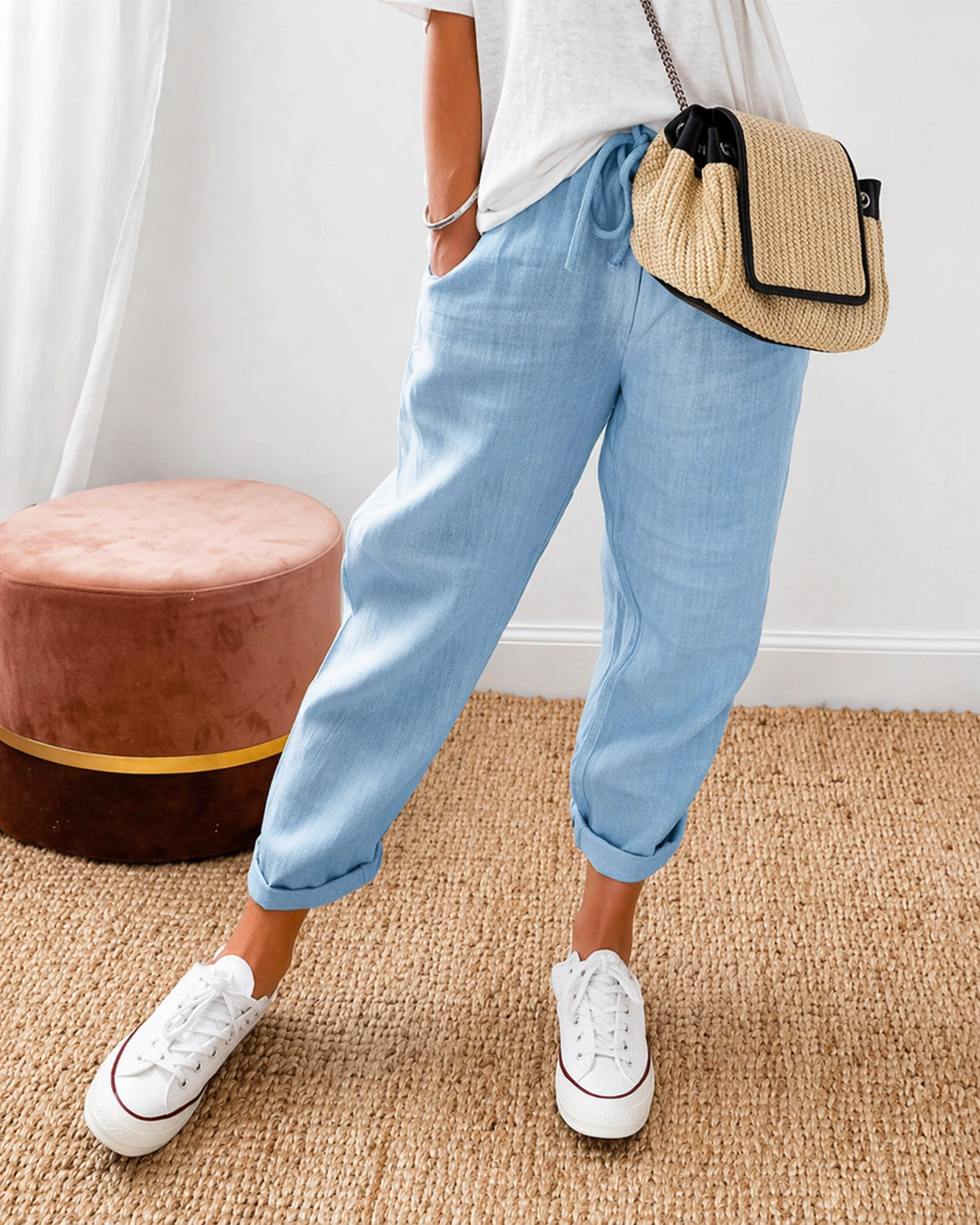 Lina | Pantalones Lino Casual