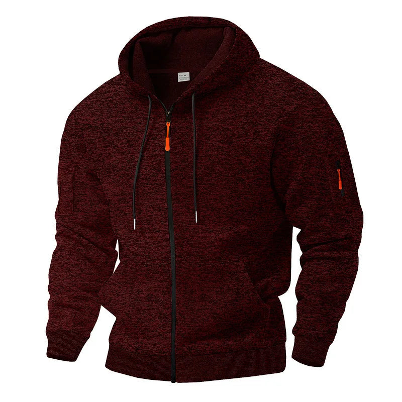 Stijnor™ | Heren vest met capuchon, volledige rits en dagelijkse warmte voor buiten