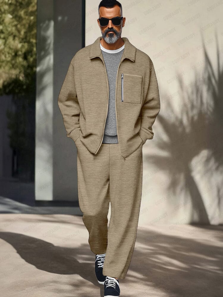 Athleisure Regular Fit Jacket Outfit (Live Only)