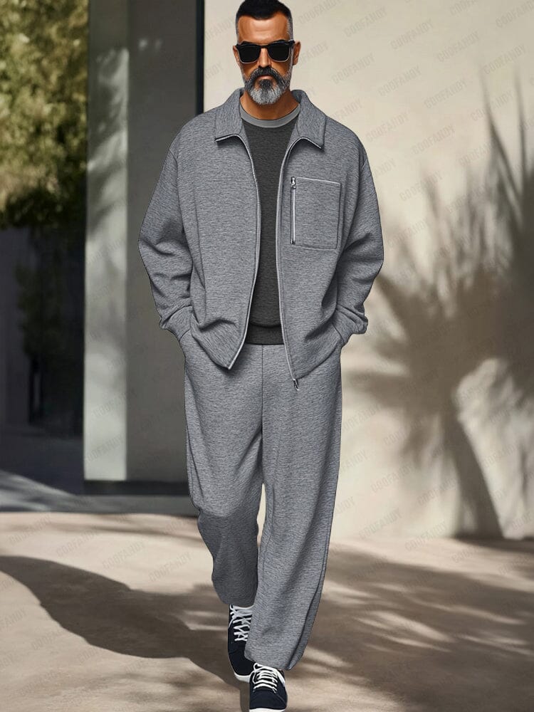 Athleisure Regular Fit Jacket Outfit (Live Only)