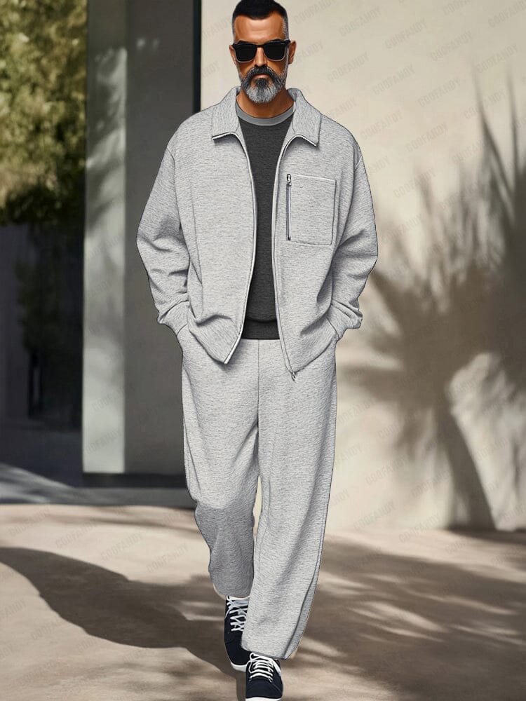 Athleisure Regular Fit Jacket Outfit (Live Only)