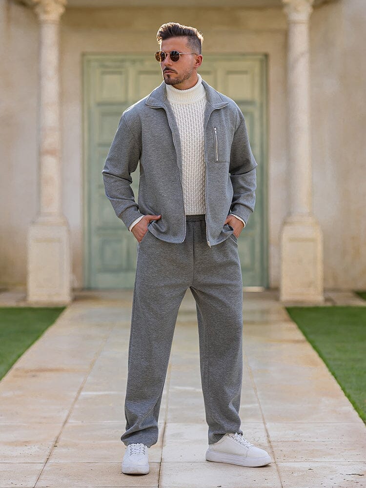 Athleisure Regular Fit Jacket Outfit (Live Only)
