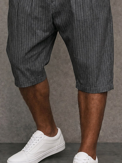 Fermín | Bermuda Elegante con Botón Decorativo