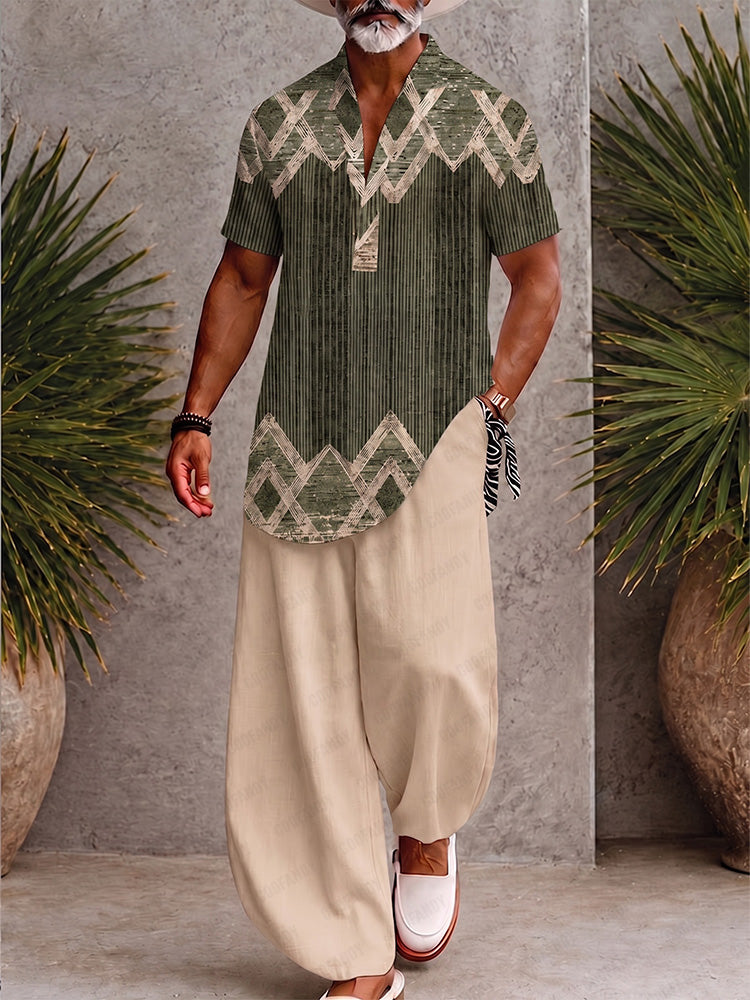 Stylish Comfort Printed Loose Fit Matching Set