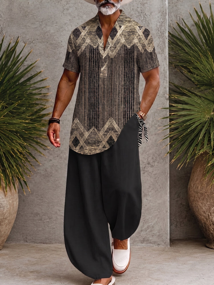 Stylish Comfort Printed Loose Fit Matching Set