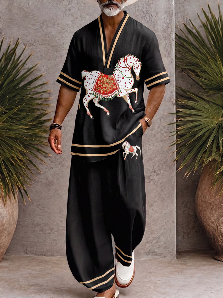 Stylish Comfort Printed Loose Fit Matching Set