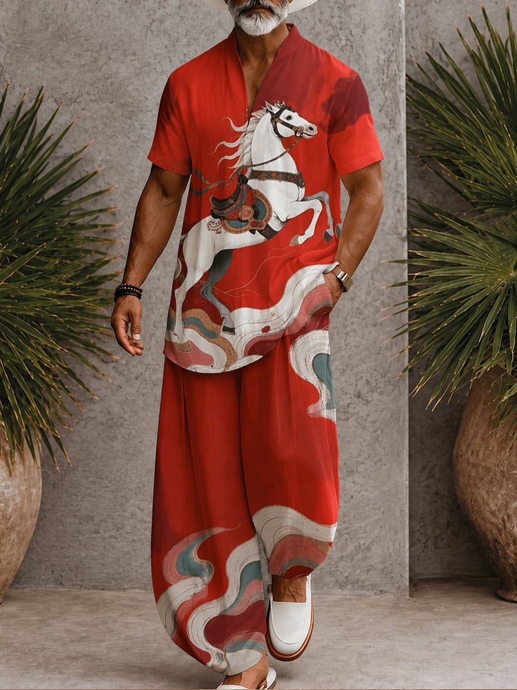 Stylish Comfort Printed Loose Fit Matching Set