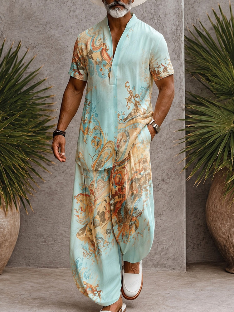 Stylish Comfort Printed Loose Fit Matching Set