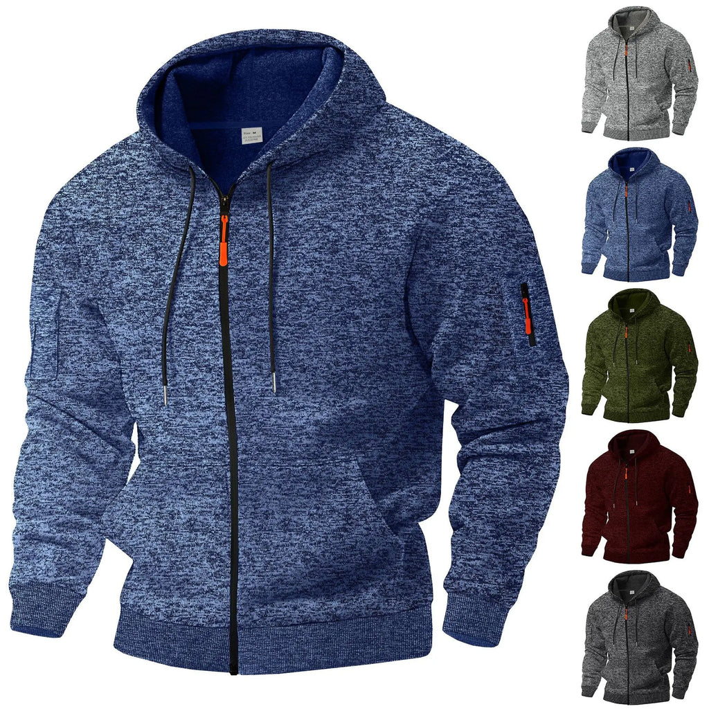 Stijnor™ | Heren vest met capuchon, volledige rits en dagelijkse warmte voor buiten