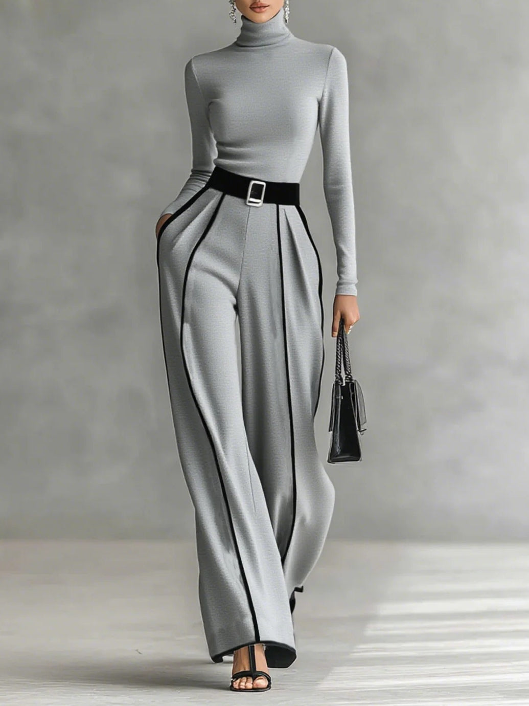 Celia | Conjunto Palazzo con Ribete en Contraste