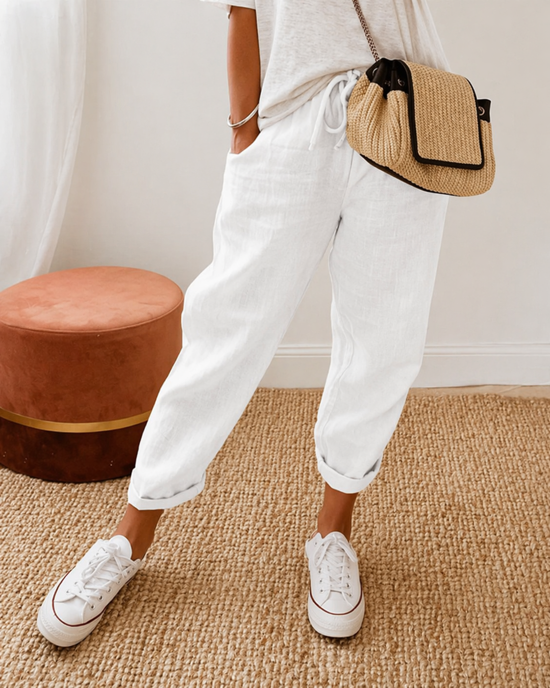 Lina | Pantalones Lino Casual