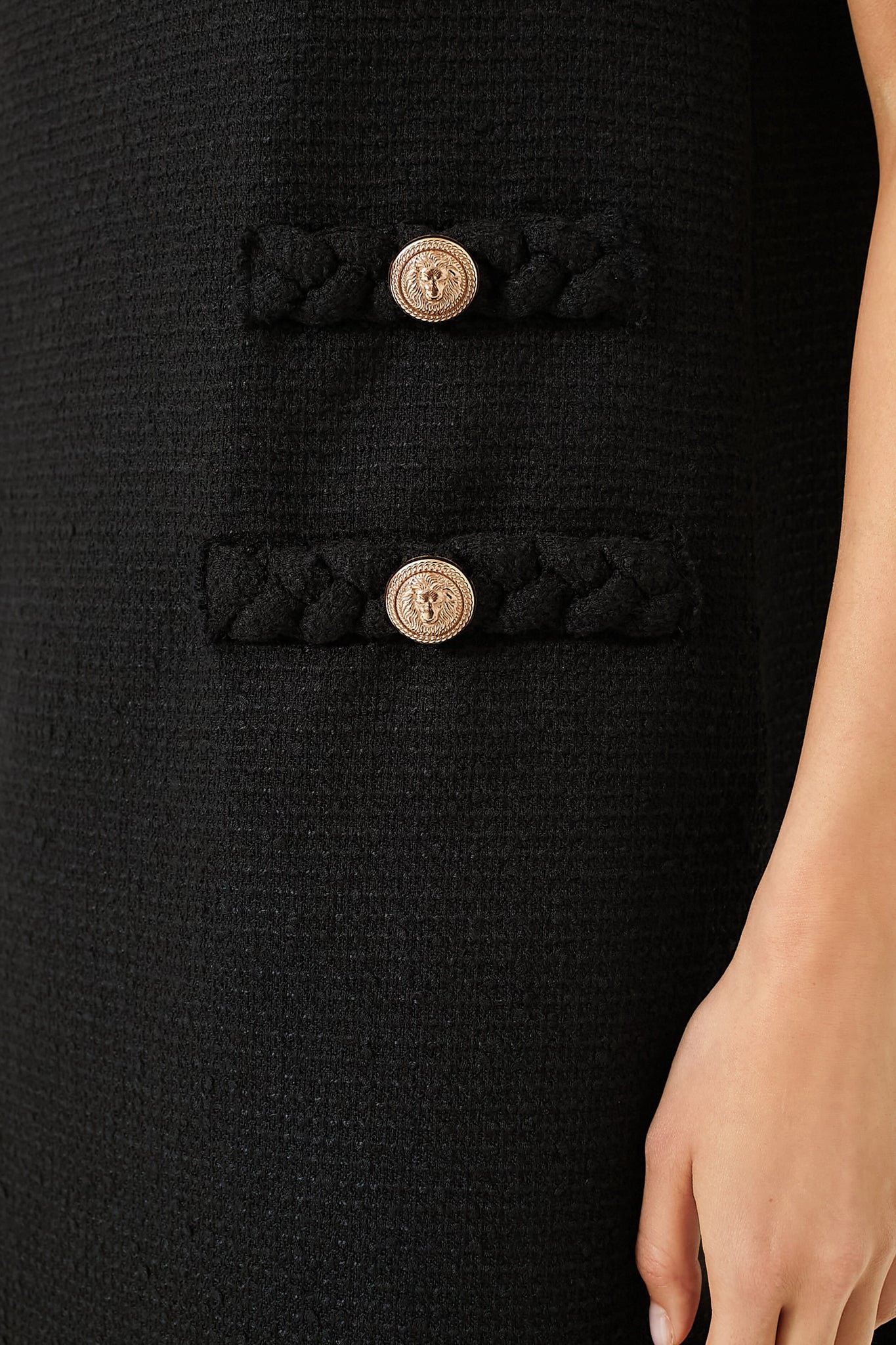 Camila | Vestido Tweed Negro