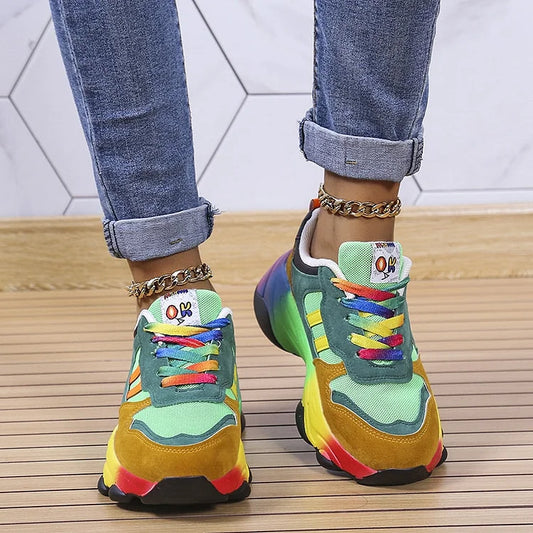 Isolina | Zapatillas Multicolor con Suela Amortiguada