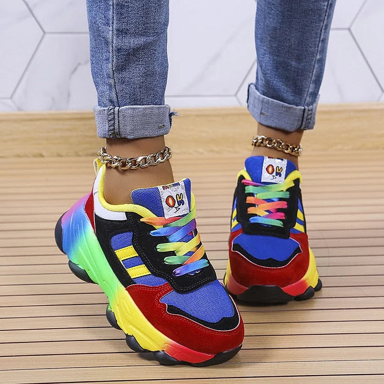 Isolina | Zapatillas Multicolor con Suela Amortiguada