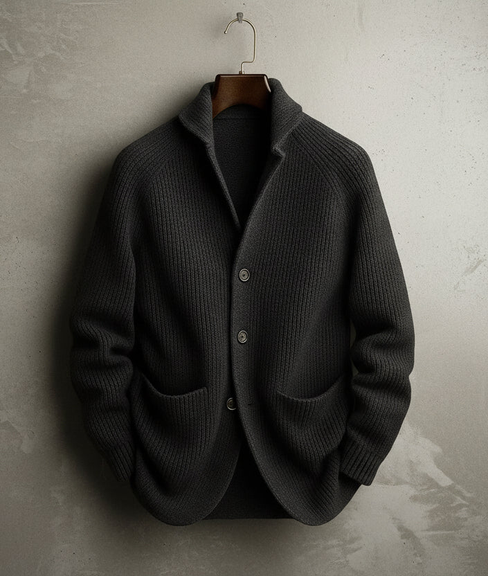 Luca™ | Cárdigan de punto con cuello chal y botones