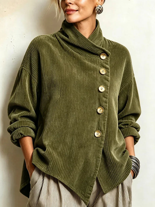 Olivia | Camisa de Pana con Botones