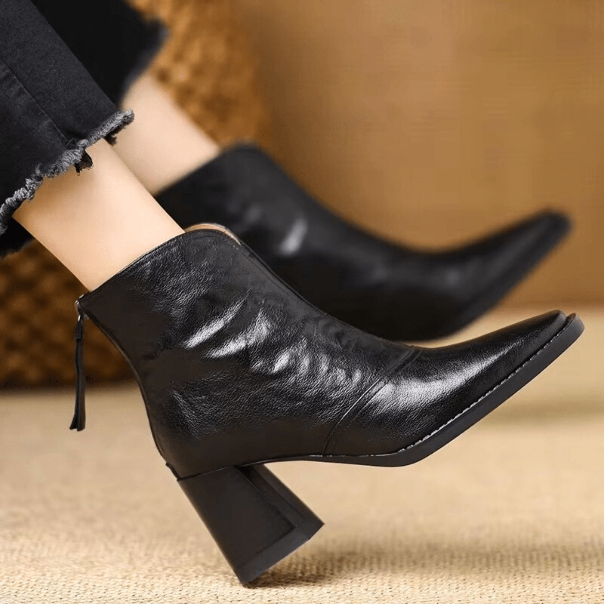 Dlaudia™ | Botines de Tacón Medio de Lujo