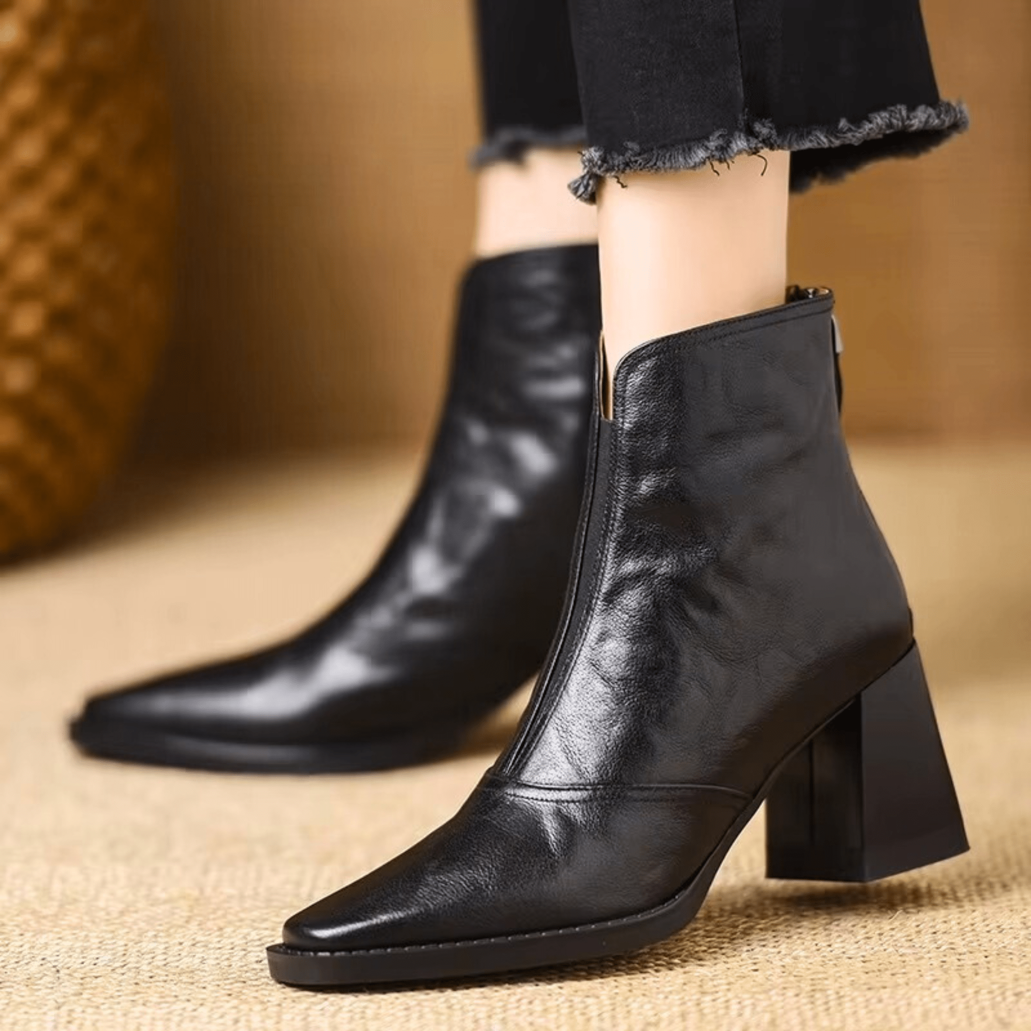 Dlaudia™ | Botines de Tacón Medio de Lujo