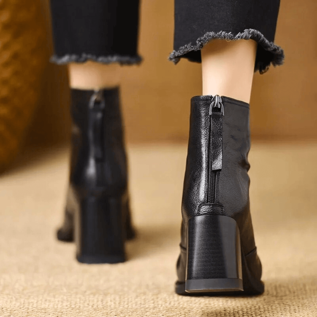 Dlaudia™ | Botines de Tacón Medio de Lujo