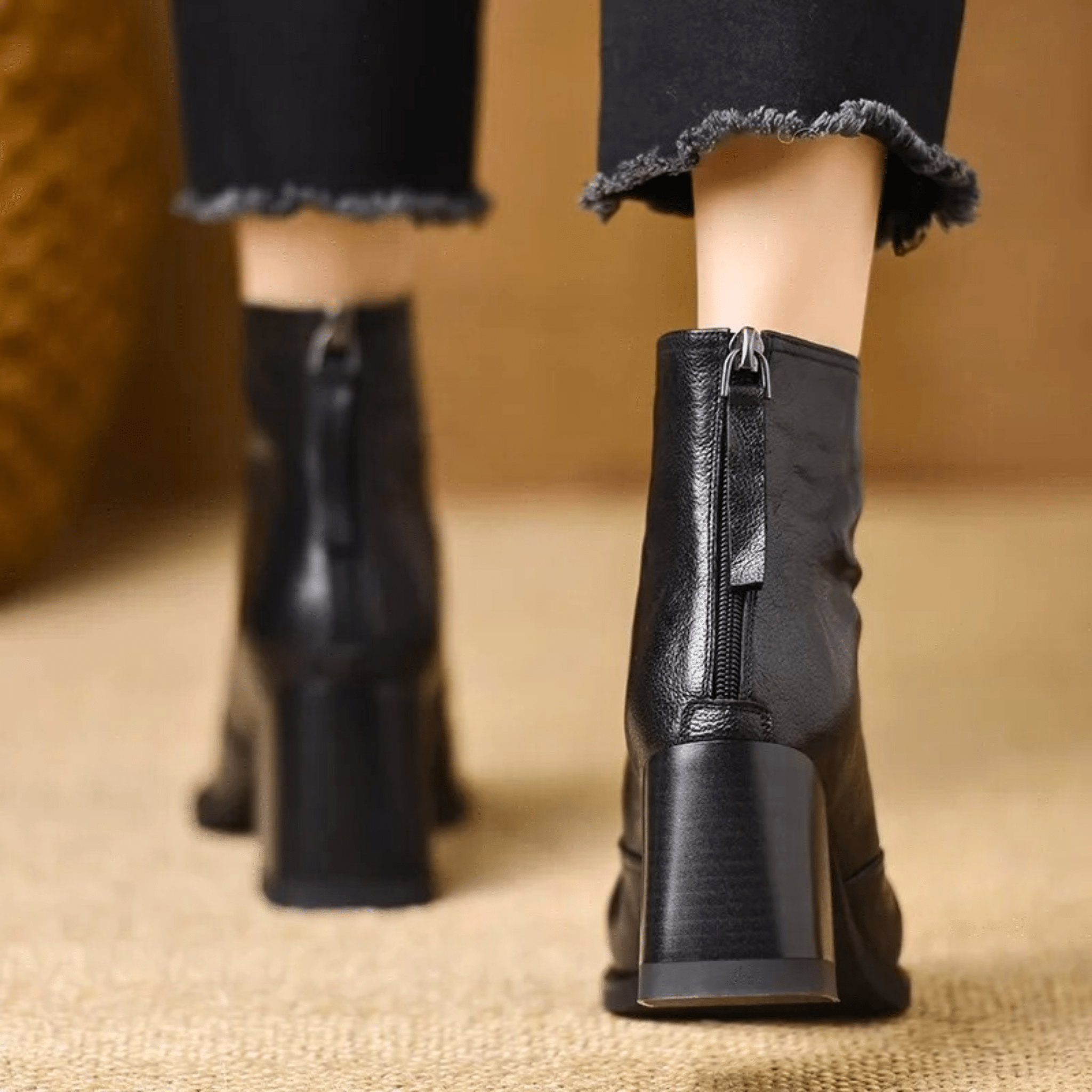 Dlaudia™ | Botines de Tacón Medio de Lujo