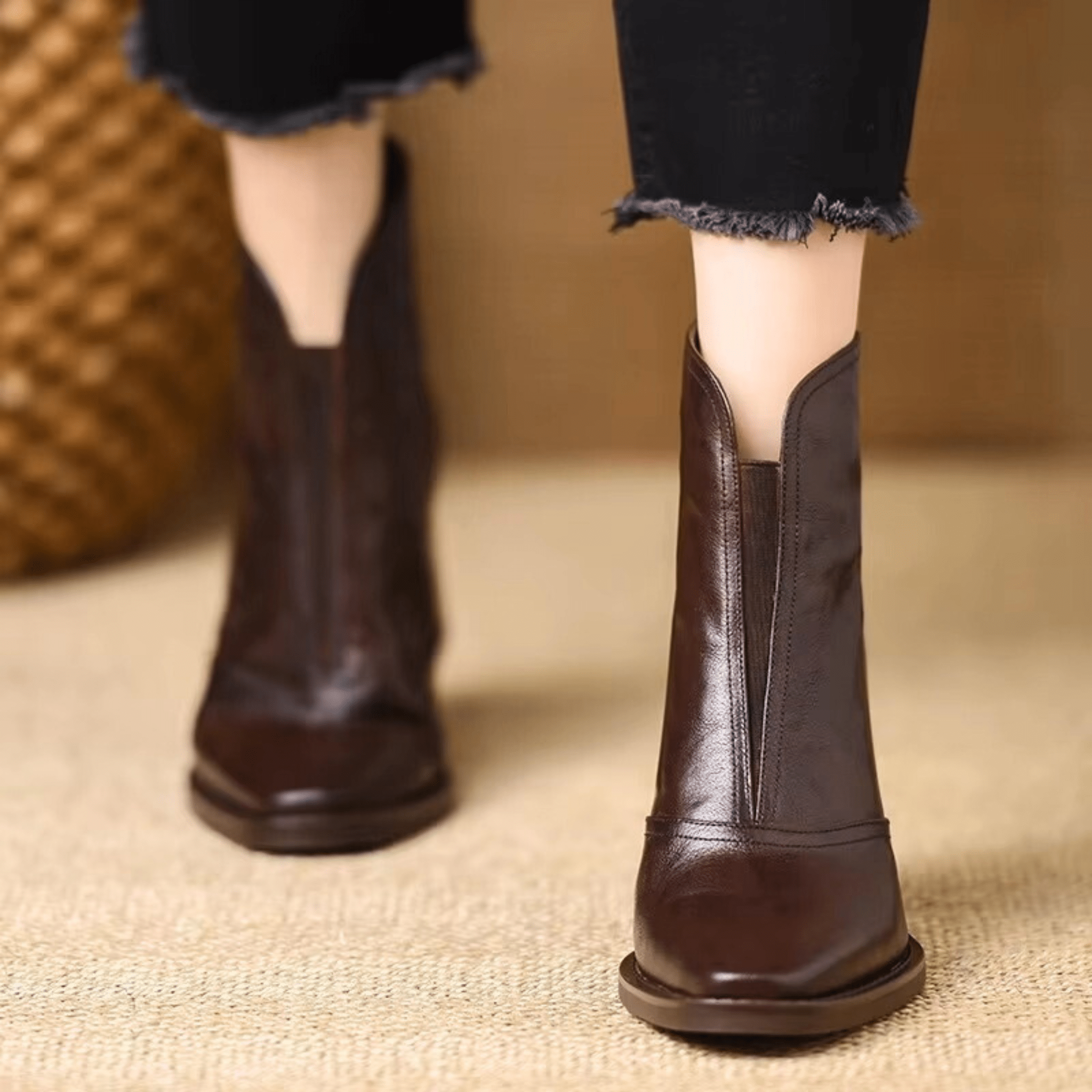 Dlaudia™ | Botines de Tacón Medio de Lujo