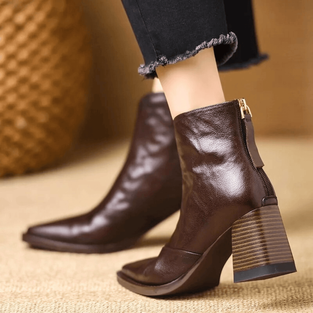 Dlaudia™ | Botines de Tacón Medio de Lujo